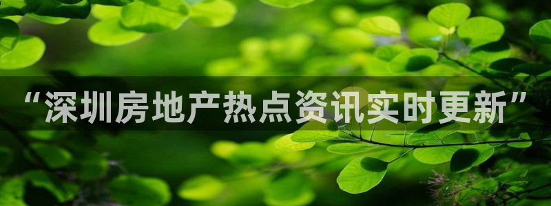 和记娱乐 怡情搏娱官网：“深圳房地产热点资讯实时更新”