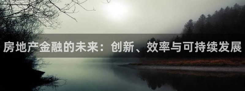 官网和记通讯：房地产金融的未来：创新、效率与可持续发展