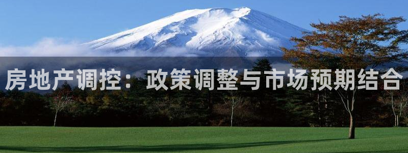 和记怡情官网电话：房地产调控：政策调整与市场预期结合