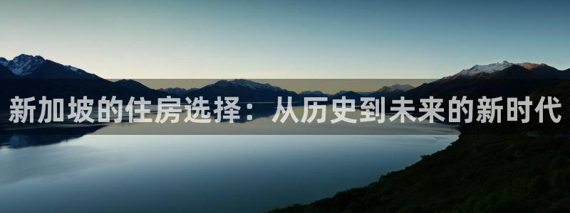 和记娱乐网官网：新加坡的住房选择：从历史到未来的新时代