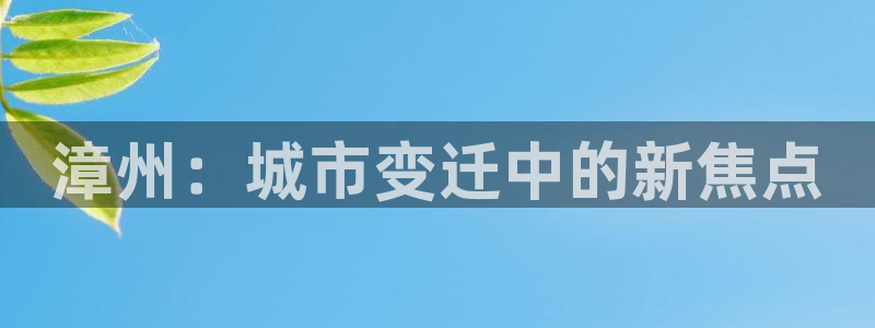 和记港口官网：漳州：城市变迁中的新焦点