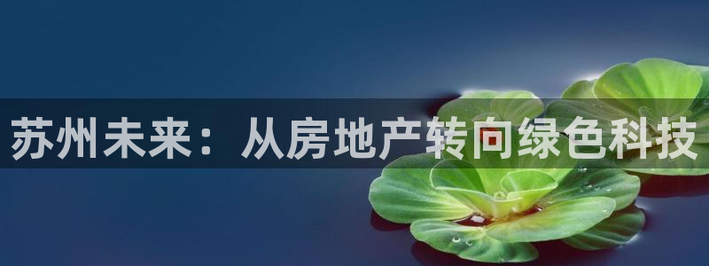 香港和记3电讯官网：苏州未来：从房地产转向绿色科技
