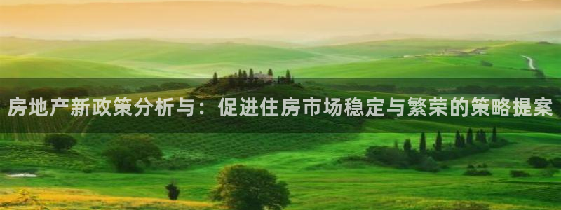 和记官网手机版：房地产新政策分析与：促进住房市场稳定与繁荣的