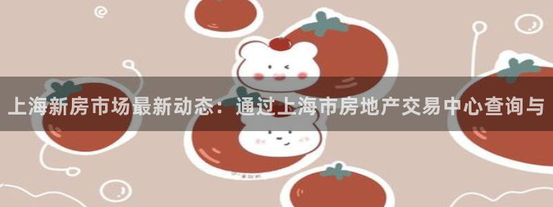 和记官网注册：上海新房市场最新动态：通过上海市房地产交易中心